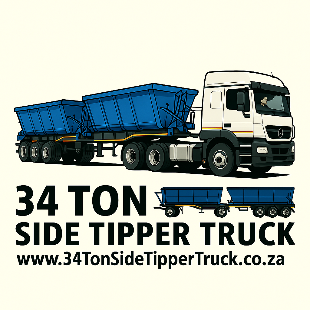 Modern 34 Ton Side Tipper Truck for bulk material transport